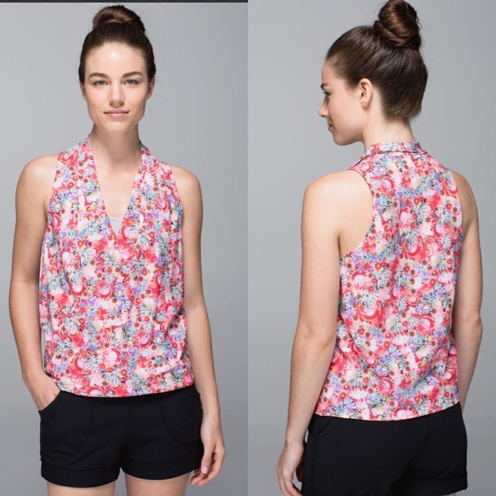 𝅺lululemon Rollin' With My Om'ies Tank Flowabunga Mini Multi Floral